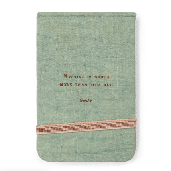 Nothing Is Worth More Fabric Notebook