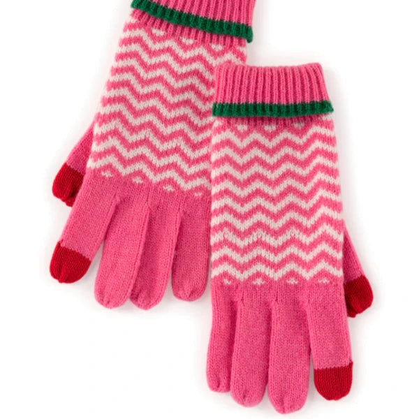 Olivia Touchscreen Gloves in Pink