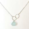 Chalcedony Assymetrical Necklace