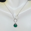 Indicolite Quartz Assymetrical Necklace