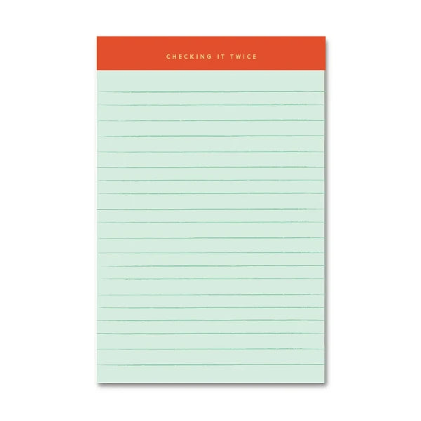 Checking It Twice Memo Notepad