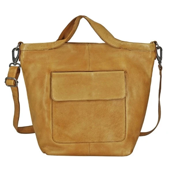 Bianca Camel Leather Tote