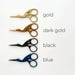 Stork Embroidery Scissors in Gold