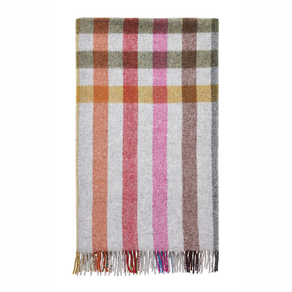 Henley Gray Multi Merino Lambswool Throw