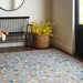 Penny Floral Wool Rug in Blue
