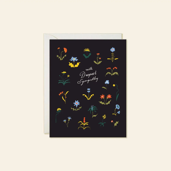 Sympathy Flowers Card