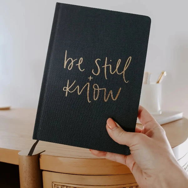 Be Still & Know Fabric Journal