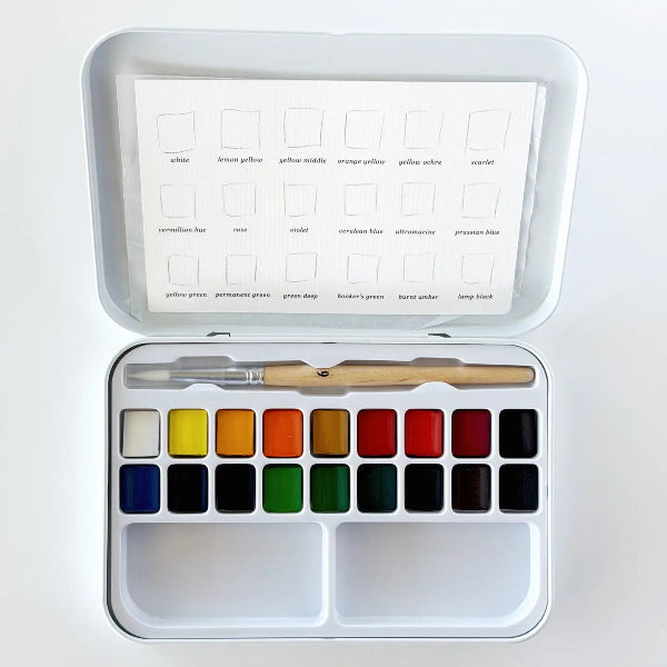 18 Color Watercolor Paint Set