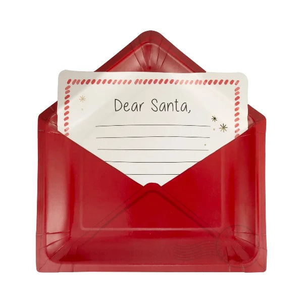 Letter to Santa Shaped Plates