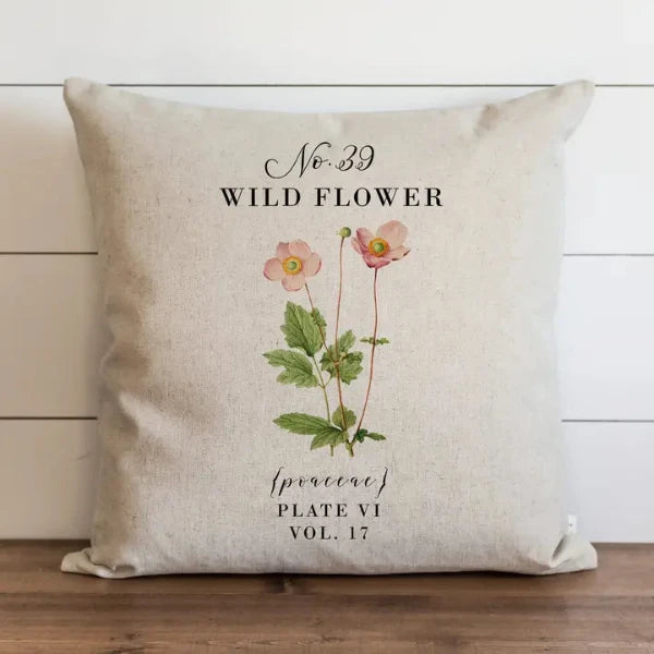 Wild Flower 20" Pillow in Natural