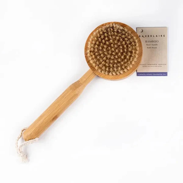 Bamboo Short-Handle Bath Brush