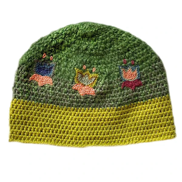 Twilight Alpaca Hat in Green