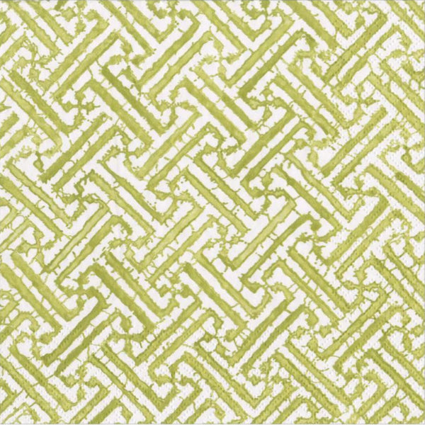 Fretwork Moss Luncheon Napkins