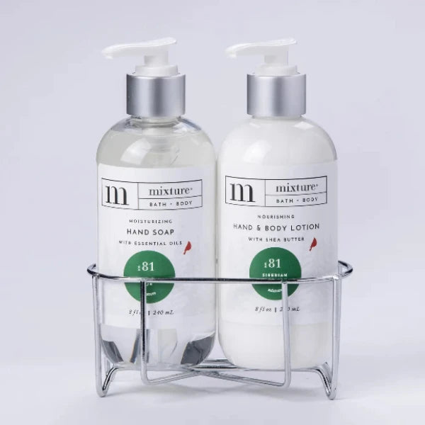 Siberian Fir Lotion & Hand Soap Set in Caddy