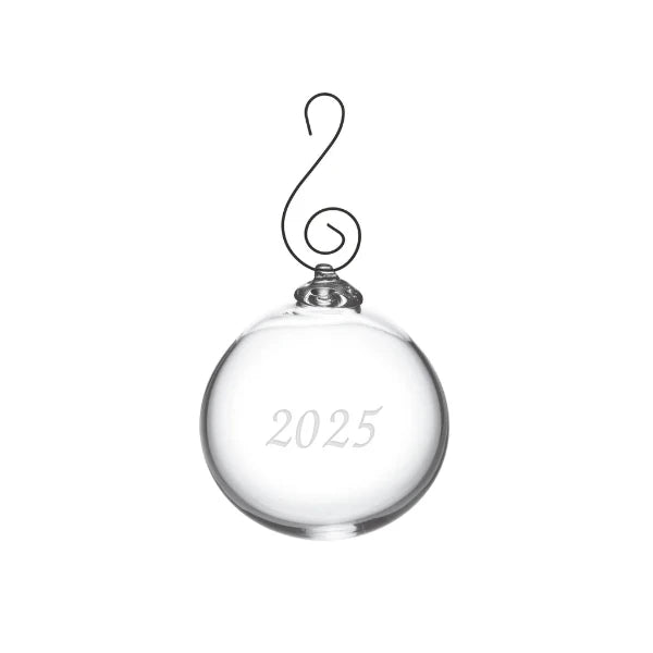 2025 Annual Engraved Round Ornament