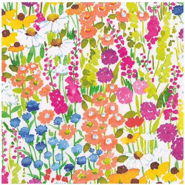 Colorful floral pattern on a white background