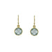 Small Swiss Blue Topaz Earrings-Vermeil