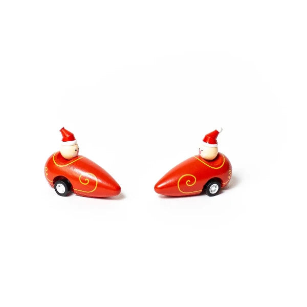 Santa in Sleigh Pull Back Racers