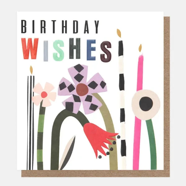 Birthday Wishes Flower Card