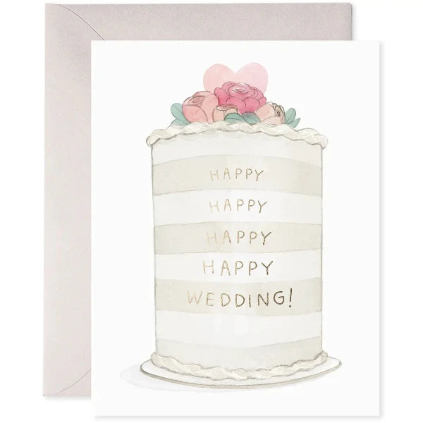 Frosted Wedding Card