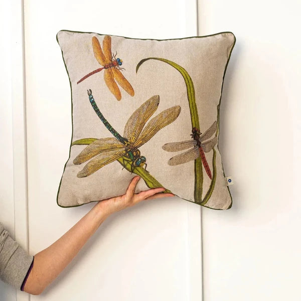 Lakeside Dragonflies Throw Pillow