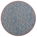 Penny Floral Wool Rug in Blue