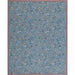 Penny Floral Wool Rug in Blue