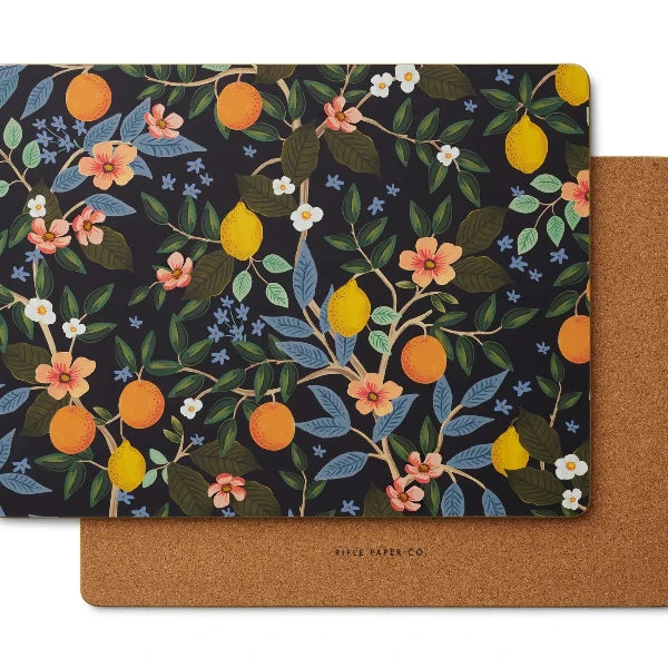 Citrus Grove Cork Placemats