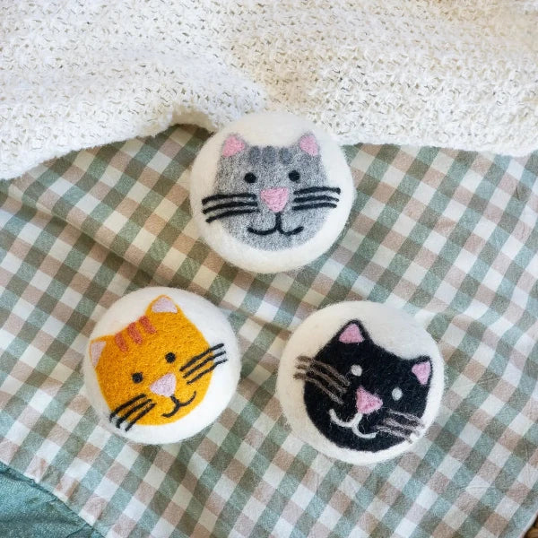 House Cats Wool Dryer Ball Set