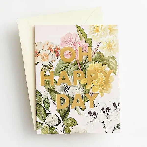 Oh Happy Day Wedding Card