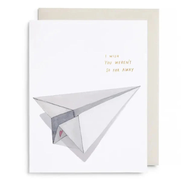 Paper Airplane Greeting Card