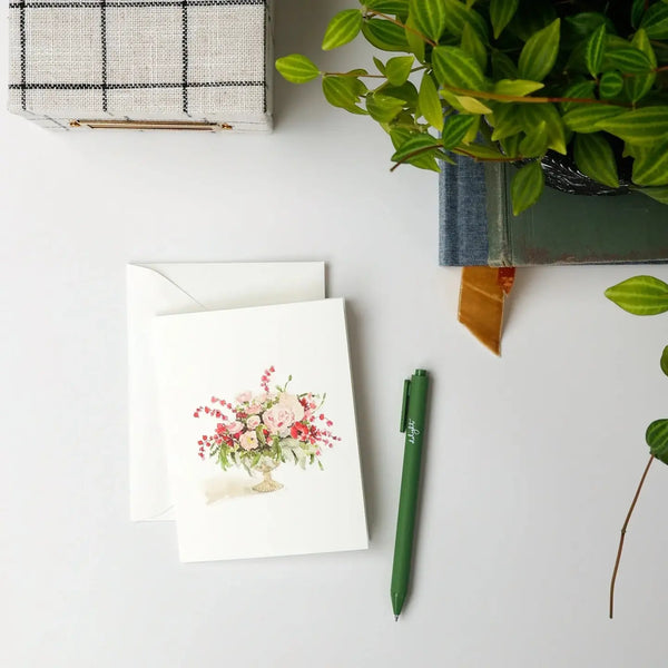 Pinks Bouquet Notecards Set/8