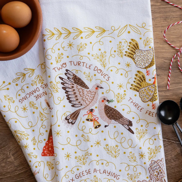 12 Days of Christmas Tea Towel