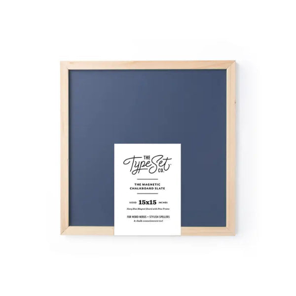 Magnetic Letter Board - Navy - 15"x15"