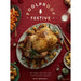 A festive holiday cookbook cover titled 'FOOLPROOF FESTIVE' by Katie Marshall, featuring a roasted turkey on an oval platter with roasted carrots and stuffing on a deep red tablecloth background.
