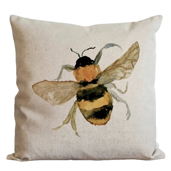 Bumble Bee 18" Pillow in Natural