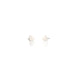 Heart Stud Earrings: 18k Gold Vermeil