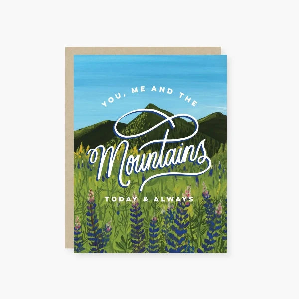 You, Me & the Mountains Love Card