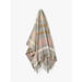 Contemporary Check Silver/Pink Throw