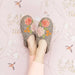 Dahlia Slippers in Grey