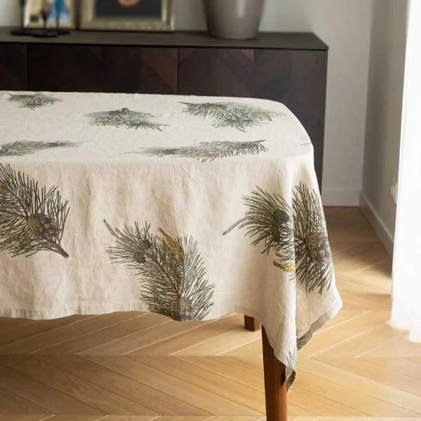 Pine Linen Tablecloth