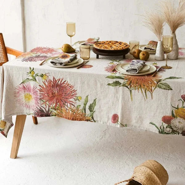 Country Flowers Tablecloth