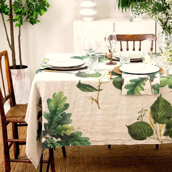 Trees Linen Tablecloth