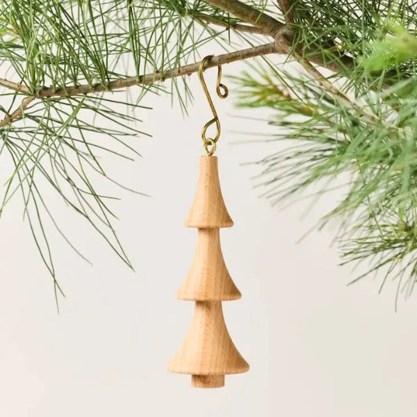 Crafted Wooden Fir Tree Ornament