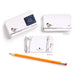 Notebook set with bird design, pencil, and box on a white background