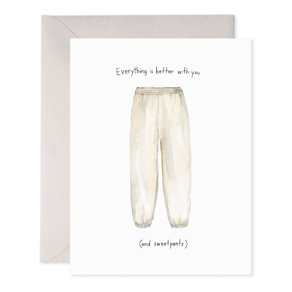 Sweatpant Love Friendship Card