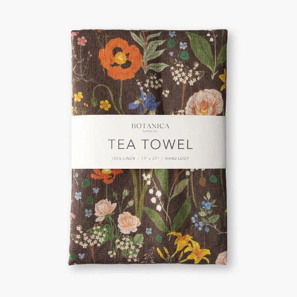 Wildflowers Linen Tea Towel