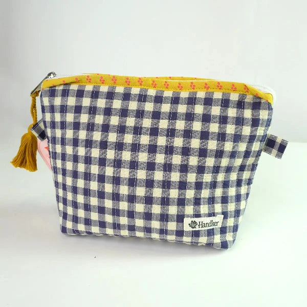 Teddy Quilted Zipper Pouch