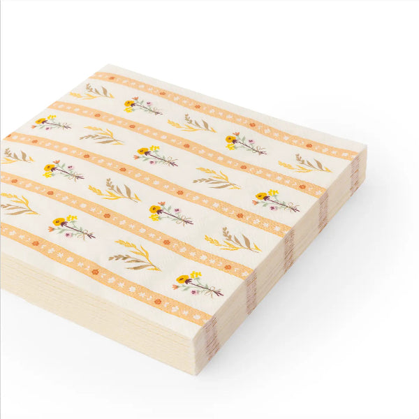 Cozy Fall Floral Large Napkins