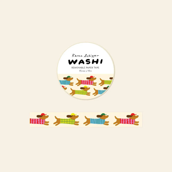 Dachshund Dog Washi Tape